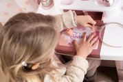 Kozmetický stolík s nastaviteľným zrkadlom My Beauty Dressing Table Smoby so stoličkou a 15 skrášľujúcimi doplnkami