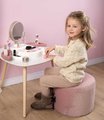 Kozmetický stolík s polohovateľným zrkadlom My Beauty Studio Smoby s otočnými poličkami a stromčeky na zavesenie šperkov s 15 doplnkami