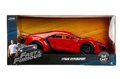 Autíčko Lykan Hypersport Fast & Furious Jada kovové s otvárateľnými časťami a gumenými kolieskami 19 cm dĺžka 1:24