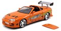 Autíčko Toyota Supra 1995 Fast & Furious Jada kovové s otvárateľnými dverami dĺžka 21 cm 1:24
