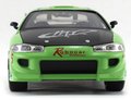 Autíčko Mitsubishi Eclipse 1995 Fast & Furious Jada kovové s otvárateľnými dverami dĺžka 20 cm 1:24