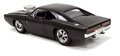 Autíčko na diaľkové ovládanie RC Dodge Charger 1970 Fast & Furious Jada čierne dĺžka 18 cm 1:24