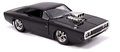 Autíčko na diaľkové ovládanie RC Dodge Charger 1970 Fast & Furious Jada čierne dĺžka 18 cm 1:24