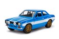 Autíčko Ford Escort 1974 Fast & Furious Jada kovové s otvárateľnými časťami a gumenými kolieskami dĺžka 18 cm 1:24
