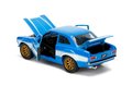 Autíčko Ford Escort 1974 Fast & Furious Jada kovové s otvárateľnými časťami a gumenými kolieskami dĺžka 18 cm 1:24