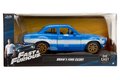 Autíčko Ford Escort 1974 Fast & Furious Jada kovové s otvárateľnými časťami a gumenými kolieskami dĺžka 18 cm 1:24