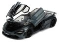 Autíčko Shaw McLaren 720S Fast & Furious Jada kovové s otvárateľnými časťami dĺžka 20,5 cm 1:24