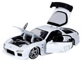 Autíčko Mazda RX-7 Fast & Furious Jada kovové s otvárateľnými časťami dĺžka 20 cm 1:24