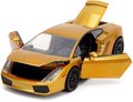 Autíčko Lamborghini Gallardo Fast&Furious Jada kovové s otvárateľnými časťami dĺžka 19 cm 1:24