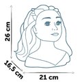 Česacia hlava pre kaderníčku so svetlými vlasmi My Beauty Blonde Styling Head Smoby vytváranie účesov s 19 doplnkami