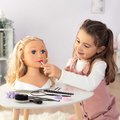 Česacia hlava pre kaderníčku so svetlými vlasmi My Beauty Blonde Styling Head Smoby vytváranie účesov s 19 doplnkami