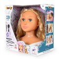 Česacia hlava pre kaderníčku so svetlými vlasmi My Beauty Blonde Styling Head Smoby vytváranie účesov s 19 doplnkami