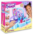 Nechtové štúdio s elektronickým sušičom Glam Nail Salon Smoby s reálnym lakom na nechty a nálepkami 9 doplnkov od 6 rokov