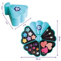Kozmetická paleta s očnými tieňmi Glam Makeup Palette Smoby 8 leskov na pery s lícenkami a aplikátormi od 6 rokov