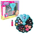 Kozmetická paleta s očnými tieňmi Glam Makeup Palette Smoby 8 leskov na pery s lícenkami a aplikátormi od 6 rokov