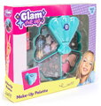 Kozmetická paleta s očnými tieňmi Glam Makeup Palette Smoby 8 leskov na pery s lícenkami a aplikátormi od 6 rokov