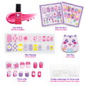 Sada na manikúru s nalepovacími nechtami Glam Nail Set Smoby s lakom a pilníkom 6 doplnkov od 6 rokov