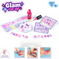 Sada na manikúru s nalepovacími nechtami Glam Nail Set Smoby s lakom a pilníkom 6 doplnkov od 6 rokov