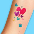 Tetovacia sada s ozdobnými kamienkami Glam Tattoo Body Art Smoby s 8 šablónami a fixkami na telo od 6 rokov