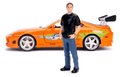 Autíčko Toyota Supra 1995 Fast & Furious Jada kovové s otvárateľnými časťami a figúrkou Brian O´Connor dĺžka 21 cm 1:24