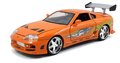 Autíčko Toyota Supra 1995 Fast & Furious Jada kovové s otvárateľnými časťami a figúrkou Brian O´Connor dĺžka 21 cm 1:24