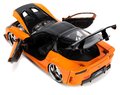 Autíčko Mazda RX-7 1995 Fast & Furious Jada kovové s otvárateľnými časťami a figúrkou Hana dĺžka 19 cm 1:24