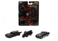 Autíčka Batman Nano 3-Pack Jada kovové dĺžka 4 cm sada 3 druhov