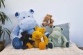 Plyšový hrošík Hippo Anthracite Grey Histoire d’ Ours čierny 25 cm od 0 mes