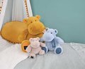 Plyšový hrošík L'Hippo Histoire d’ Ours rôzne farby 18 cm od 0 mes