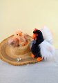 Plyšový kohútik Coq Histoire d’ Ours čierny 26 cm od 0 mes