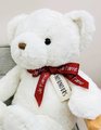 Plyšový medvedík Le Nounours White Histoire d’ Ours biely 28 cm od 0 mes