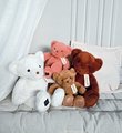 Plyšový medvedík Le Nounours White Histoire d’ Ours biely 40 cm od 0 mes
