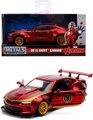 Autíčko Chevy Camaro 2016 Iron Man Marvel Jada kovové s otvárateľnými dverami dĺžka 13 cm 1:32