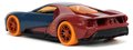 Autíčko Marvel Doctor Strange Ford GT Jada kovové s otvárateľnými dverami a figúrkou Doctor Strange dĺžka 13,3 cm 1:32