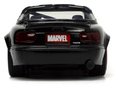 Autíčko Marvel Ghost Spider Mazda Miata 1990 Jada kovové s otvárateľnými dverami a figúrkou Gwen dĺžka 12,5 cm 1:32