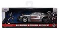 Autíčko Marvel War Machine 2006 Ford Mustang Jada kovové s otvárateľnými dverami a figúrkou War Machine dĺžka 14 cm 1:32