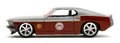 Autíčko Fastback 1969 Ford Mustang Marvel Jada kovové s otvárateľnými dverami a figúrka Star Lord dĺžka 13,9 cm 1:32