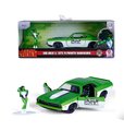 Autíčko Playmouth Barracuda 1973 Marvel Jada kovové s otvárateľnými dverami a figúrka She-Hulk 13,5 cm 1:32