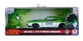 Autíčko Playmouth Barracuda 1973 Marvel Jada kovové s otvárateľnými dverami a figúrka She-Hulk 13,5 cm 1:32