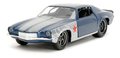 Autíčko Chevrolet Camaro 1973 Marvel Jada kovové s otvárateľnými dverami a figúrka Winter Soldier dĺžka 14 cm 1:32