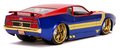 Autíčko Marvel Ford Mustang Mach 1973 Jada kovové s otvárateľnými časťami a figúrkou Captain Marvel 18 cm dĺžka 1:24