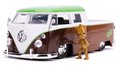 Autíčko Marvel Groot 1963 VW Bus Pickup Jada kovové s otvárateľnými časťami a figúrkou Groot dĺžka 20,5 cm 1:24
