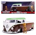 Autíčko Marvel Groot 1963 VW Bus Pickup Jada kovové s otvárateľnými časťami a figúrkou Groot dĺžka 20,5 cm 1:24