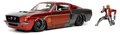 Autíčko Marvel 1967 Shelby GT-500 Jada kovové s otvárateľnými časťami a figúrkou Star Lord dĺžka 20 cm 1:24