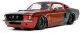 Autíčko Marvel 1967 Shelby GT-500 Jada kovové s otvárateľnými časťami a figúrkou Star Lord dĺžka 20 cm 1:24