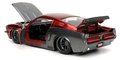 Autíčko Marvel 1967 Shelby GT-500 Jada kovové s otvárateľnými časťami a figúrkou Star Lord dĺžka 20 cm 1:24