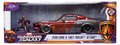 Autíčko Marvel 1967 Shelby GT-500 Jada kovové s otvárateľnými časťami a figúrkou Star Lord dĺžka 20 cm 1:24