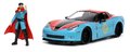 Autíčko Marvel Doctor Strange Chevy Corvette 2006 Jada kovové s otvárateľnými časťami a figúrkou Doctor Strange dĺžka 22 cm 1:24