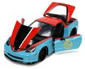 Autíčko Marvel Doctor Strange Chevy Corvette 2006 Jada kovové s otvárateľnými časťami a figúrkou Doctor Strange dĺžka 22 cm 1:24