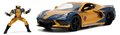 Autíčko Marvel Chevy Corvette Jada kovové s otvárateľnými časťami a figúrkou Wolverine dĺžka 22 cm 1:24